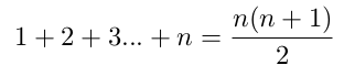 Formule de la série Formule de la série