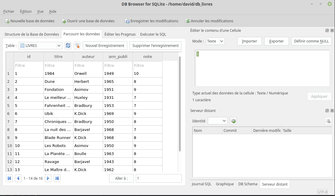 DB Browser for SQLite