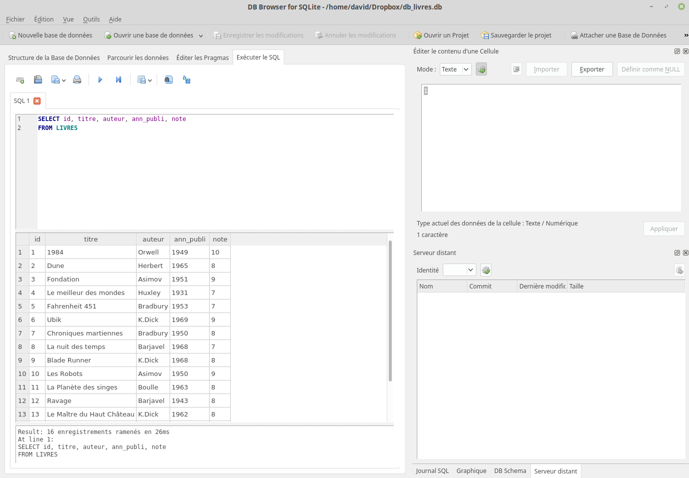 DB Browser for SQLite