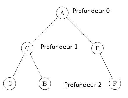 Racine à une profondeur de 0